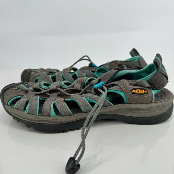 Keen Womens Whisper Sandal Light Green/Grey Sz 8.5 Camping Hiking Outdoor - Picture 2 of 9